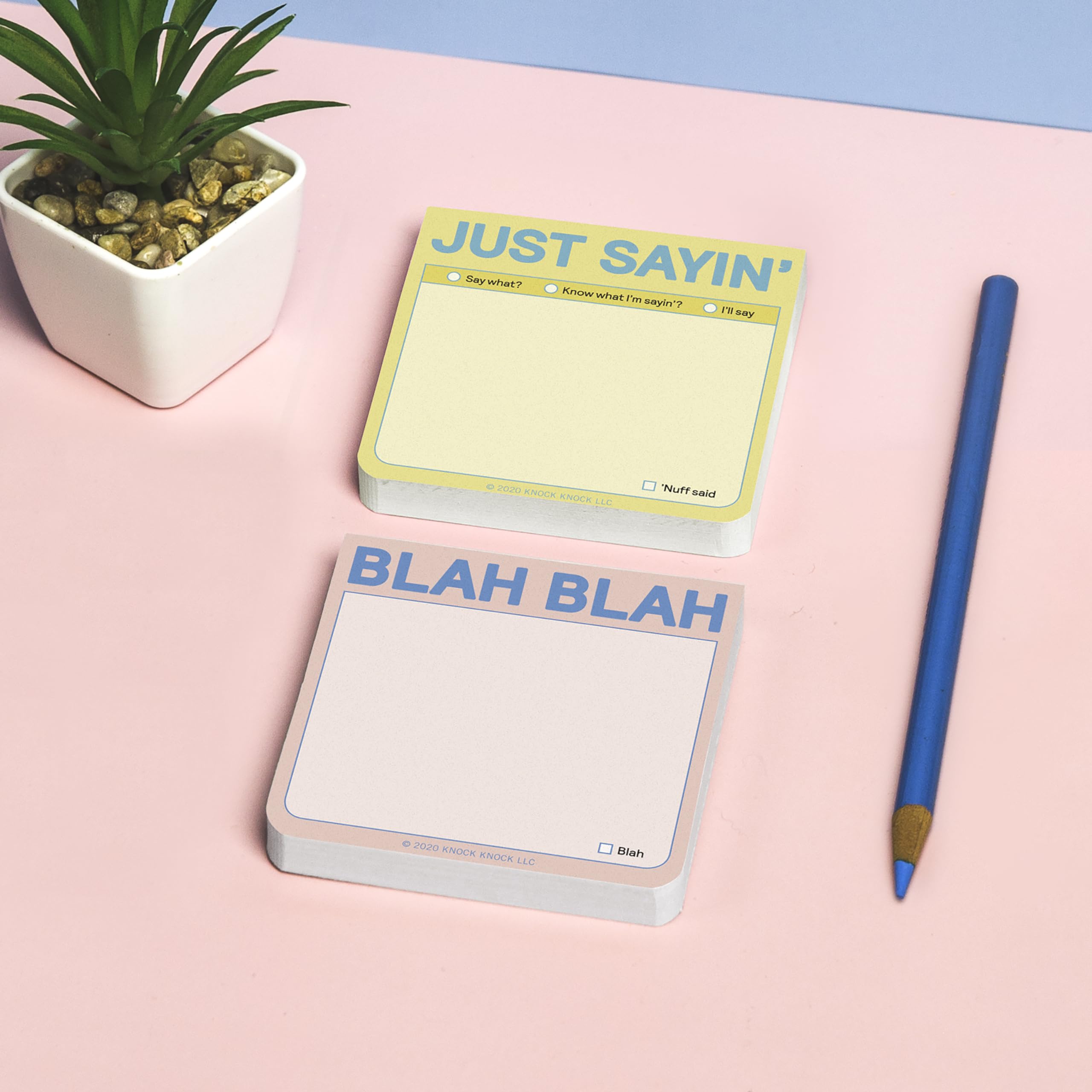 1-Count Knock Knock Just Sayin' Sticky Note (Pastel Version, 3 x 3-inches) - Image 6