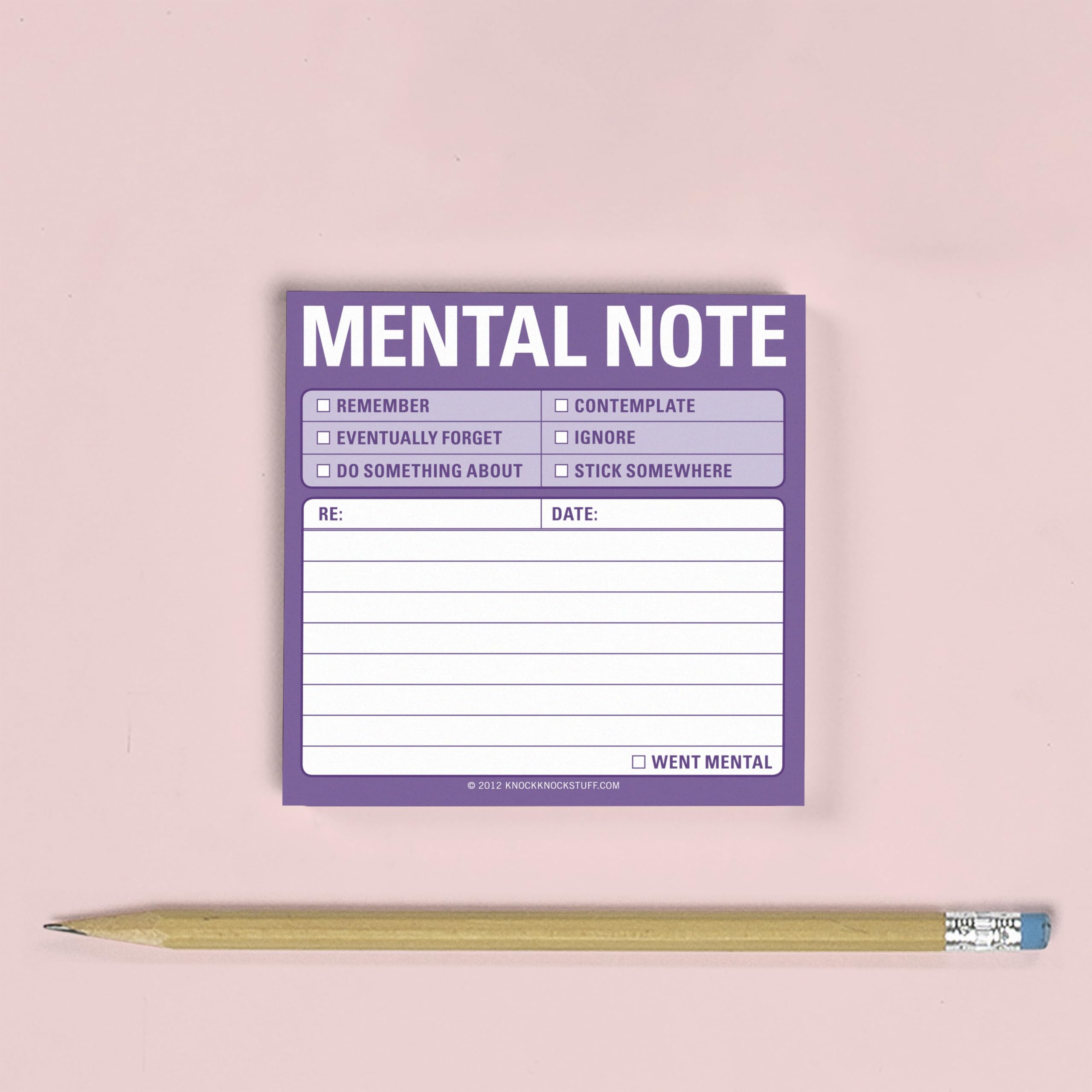1-Count Knock Knock Mental Note Sticky Notes, To Do List Notepads, 3 x 3-inches each - Image 4