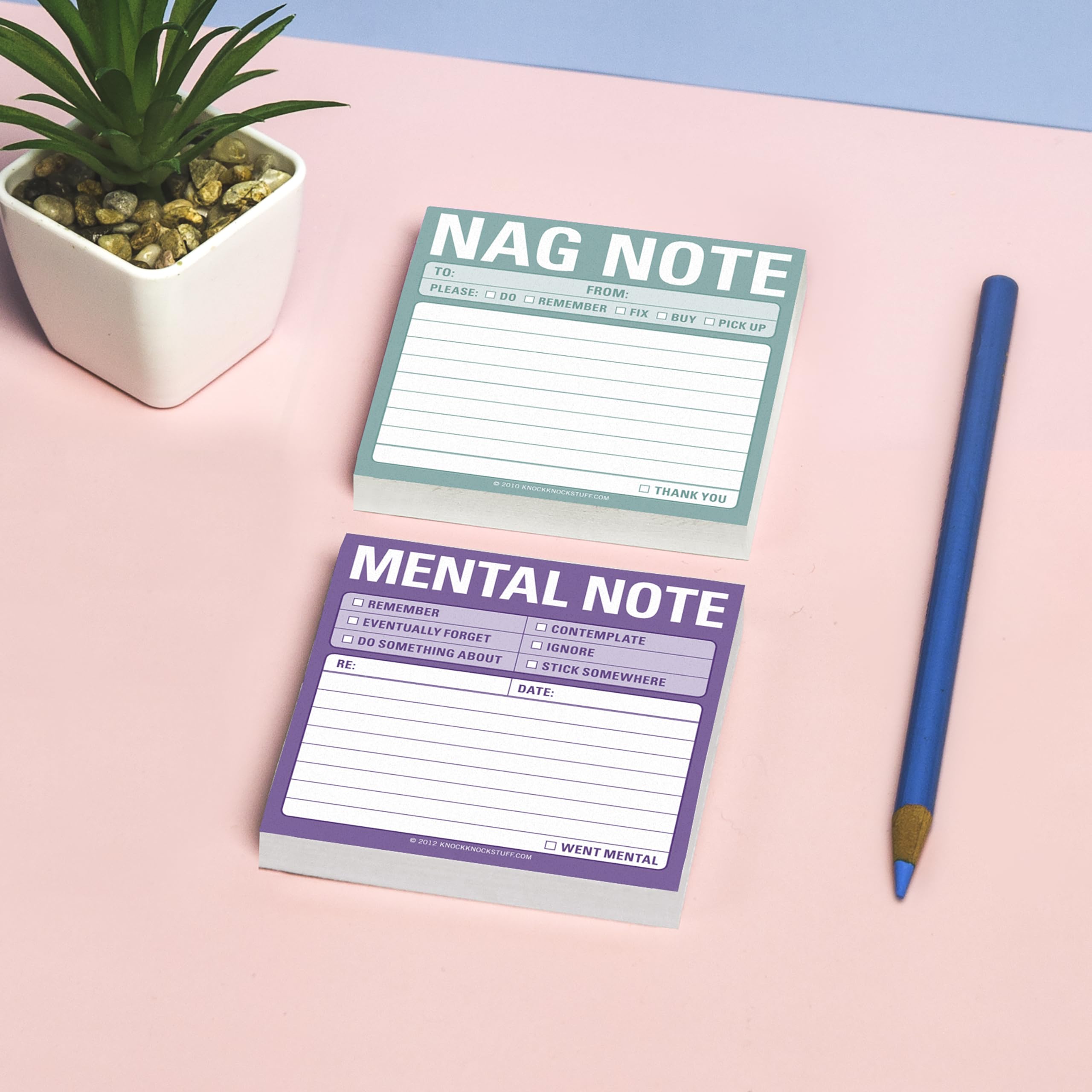 1-Count Knock Knock Mental Note Sticky Notes, To Do List Notepads, 3 x 3-inches each - Image 5