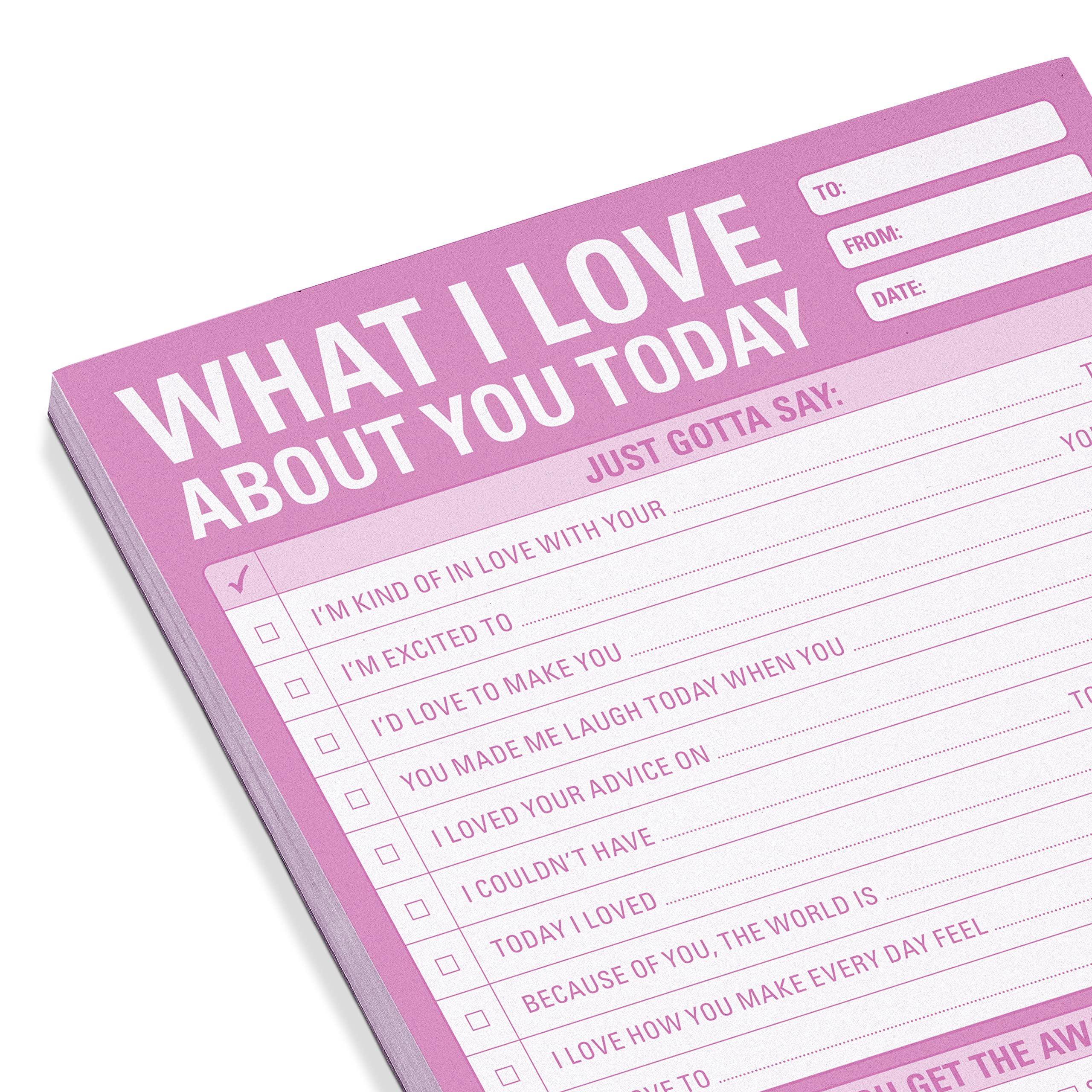 1-Count Knock Knock What I Love about You Today Pad, Love Letter Paper Checklist Lunch Box Notes for Husband, 6 x 9-inches - Image 3