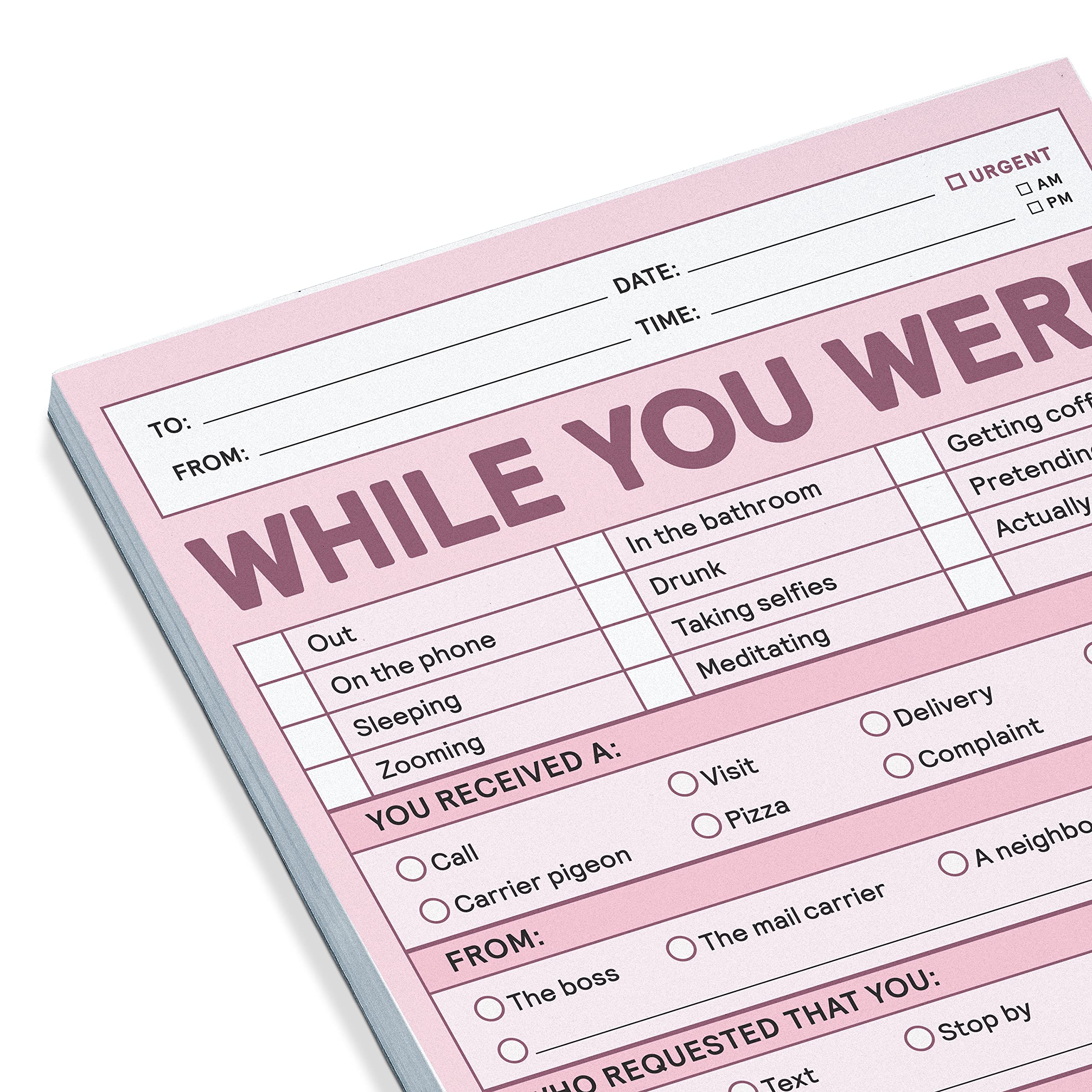 1-Count Knock Knock While You Were Memo Pads, Funny Office Notepads - Knock Knock Nifty Notes, 4 x 5.25-inches each (Pastel) - Image 3