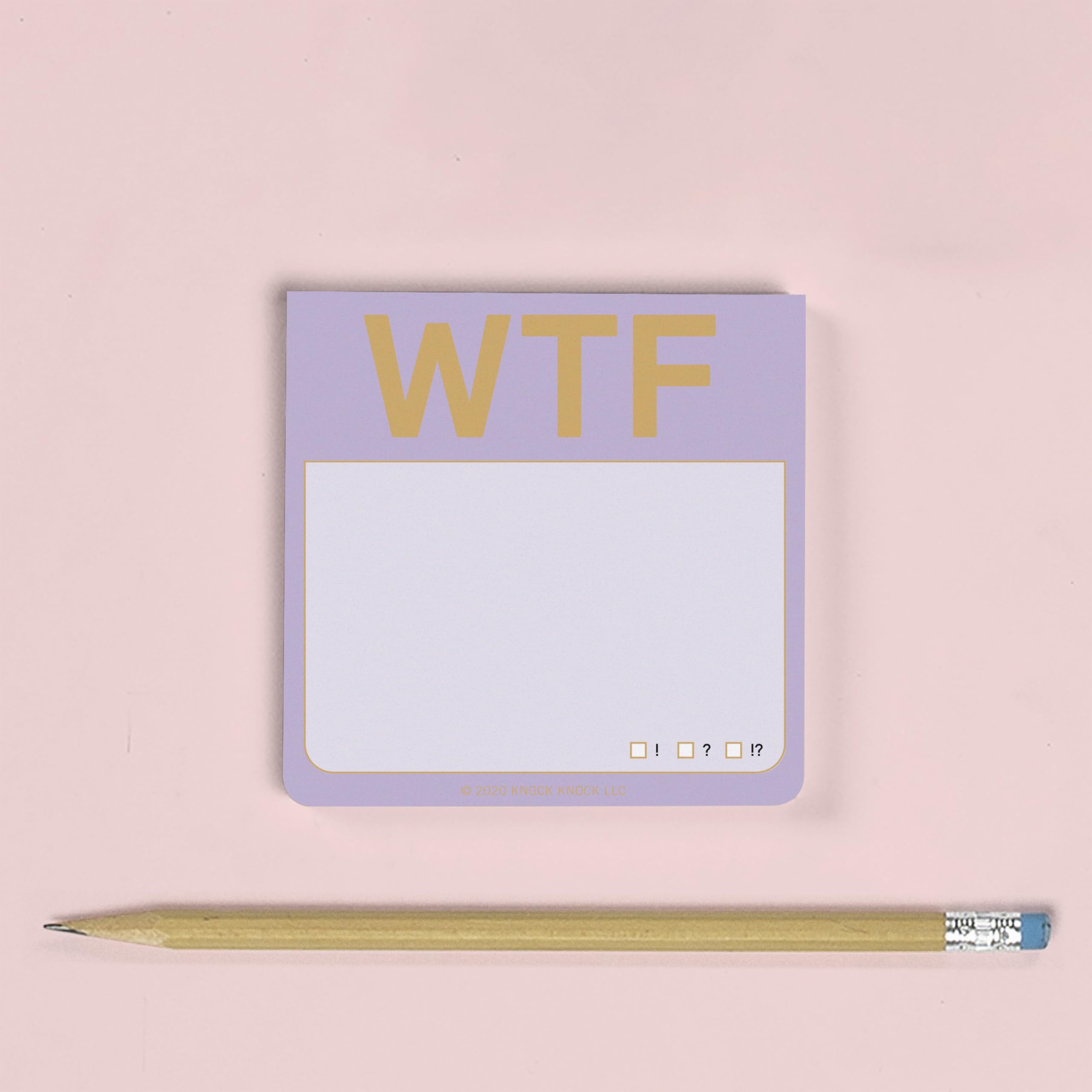 1-Count Knock Knock WTF to Do Sticky Note Pad, 3 x 3-inches (Pastel Edition) - Image 4