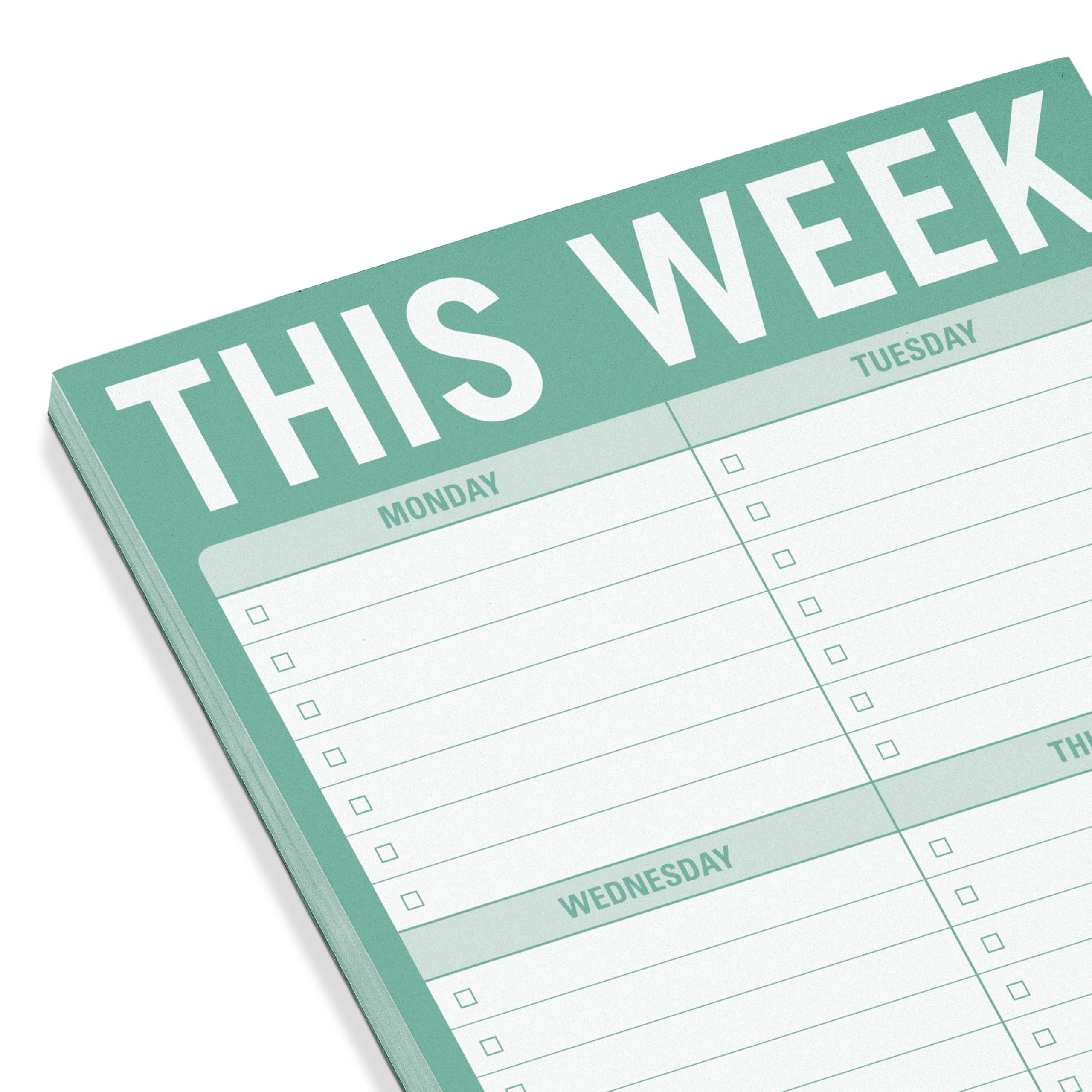 6-Count Knock Knock This Week Pads, To Do List Notepads, 6 x 9-inches each (Sage Green) - Image 4