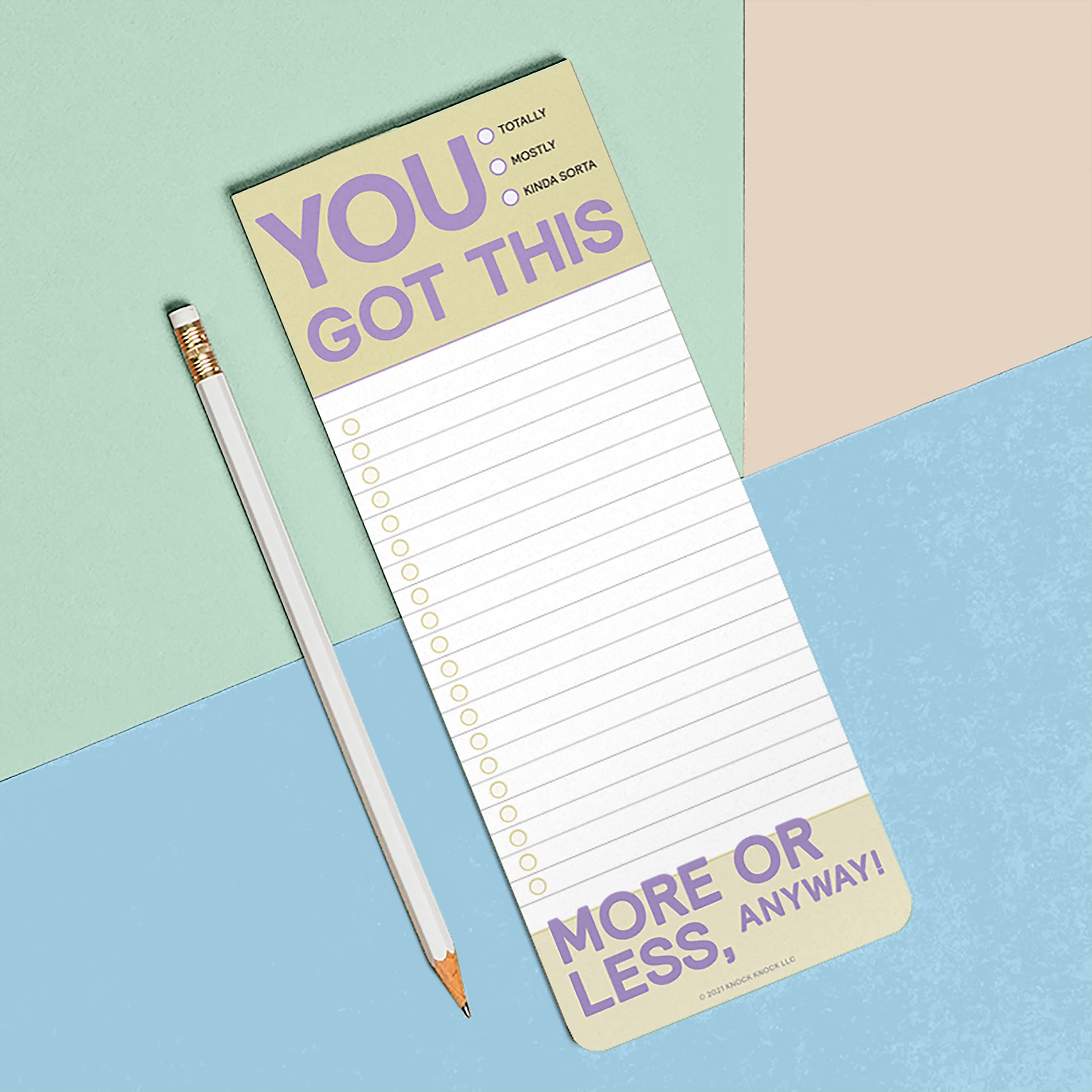 6-Count Knock Knock You Got This Make-a-List Pads - Daily Memo Planning Pad, 3.5 x 9-inches each - Image 5