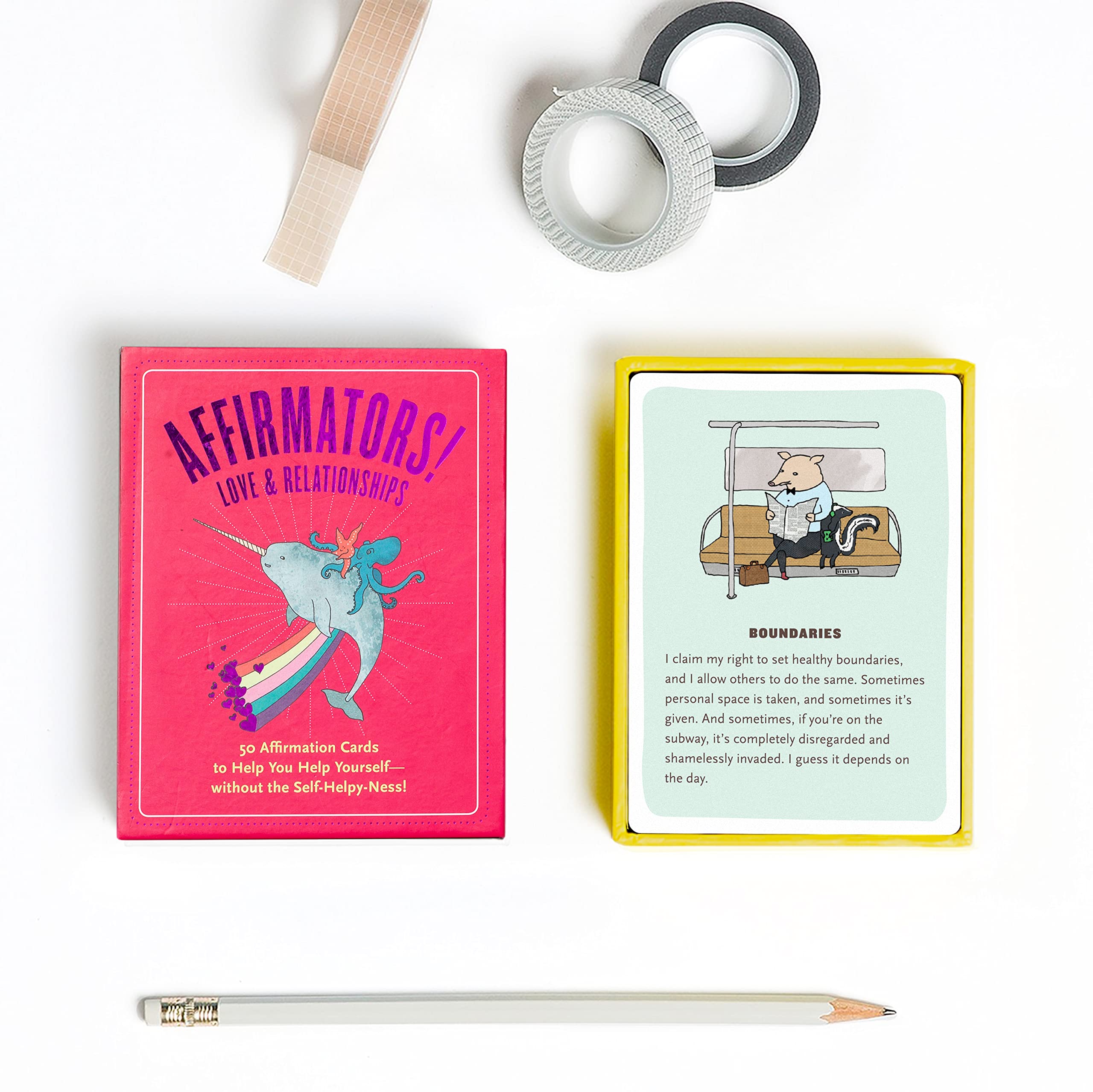 Affirmators! Love & Relationships Deck: 50 Affirmation Cards to Help You Help Yourself - Without the Self-helpy-ness! - Image 6