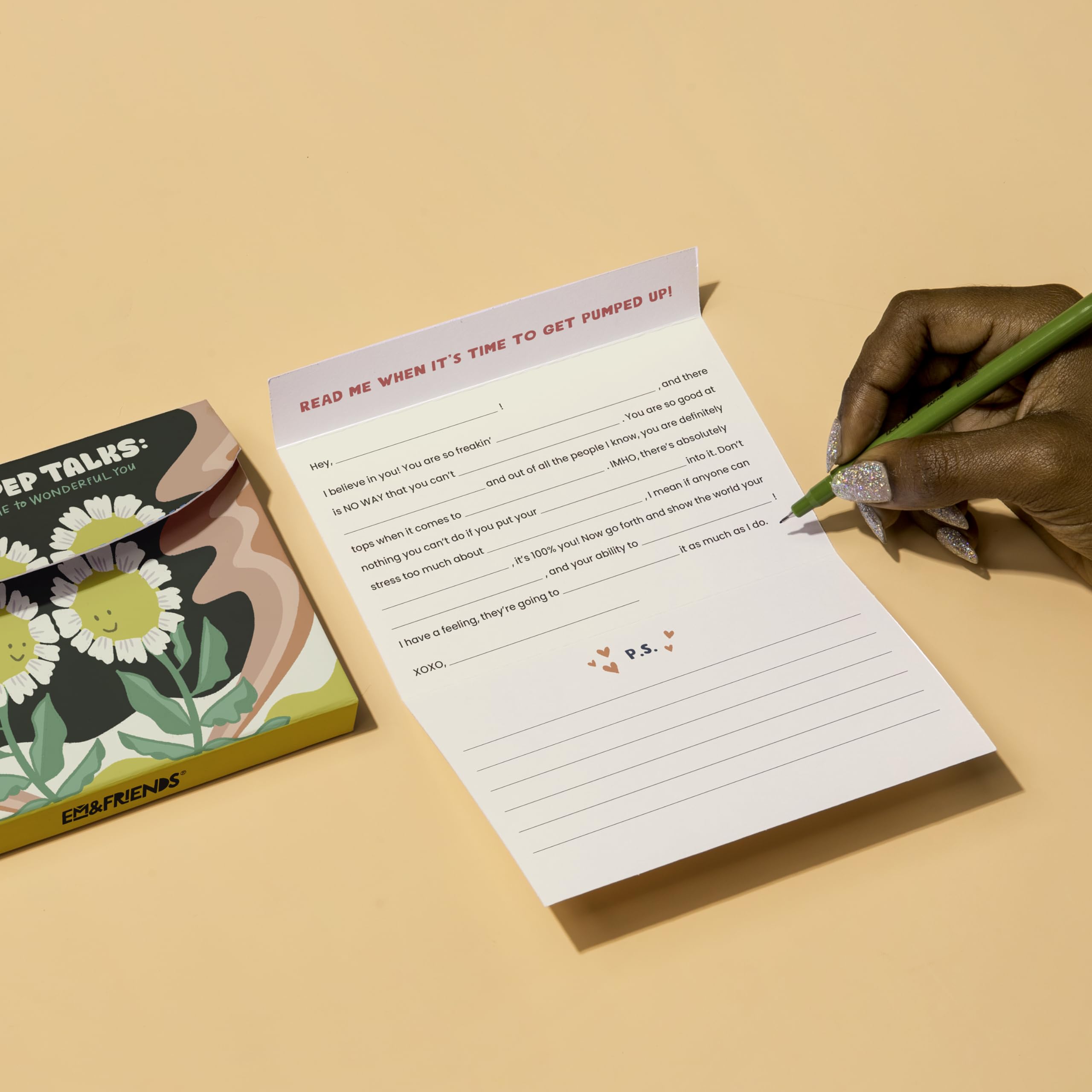 Em & Friends A Box of Pep Talks: Read Me When... Box of Fill-In-The-Blank Letters for Someone Wonderful (Em & Friends Fill in the Love Read Me When) - Image 5