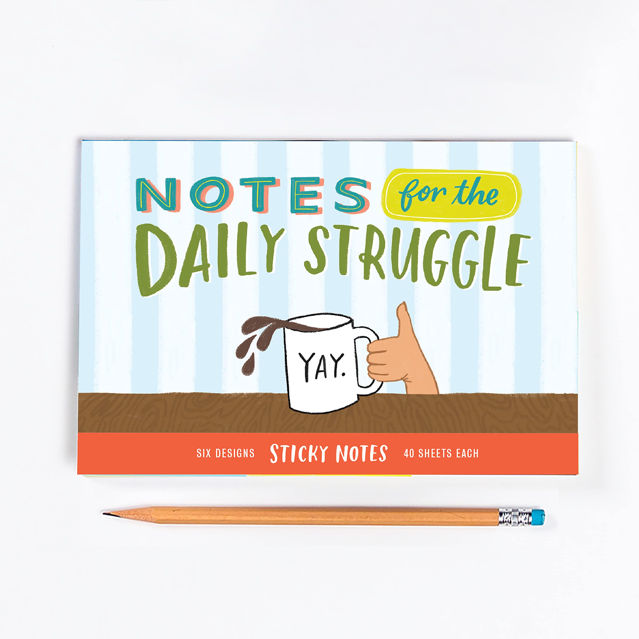 Em & Friends Daily Struggle Sticky Note Packet, 6 Sticky Note Pads Set, 2.75 x 2.75-Inches and 40-Sheets Each - Image 6