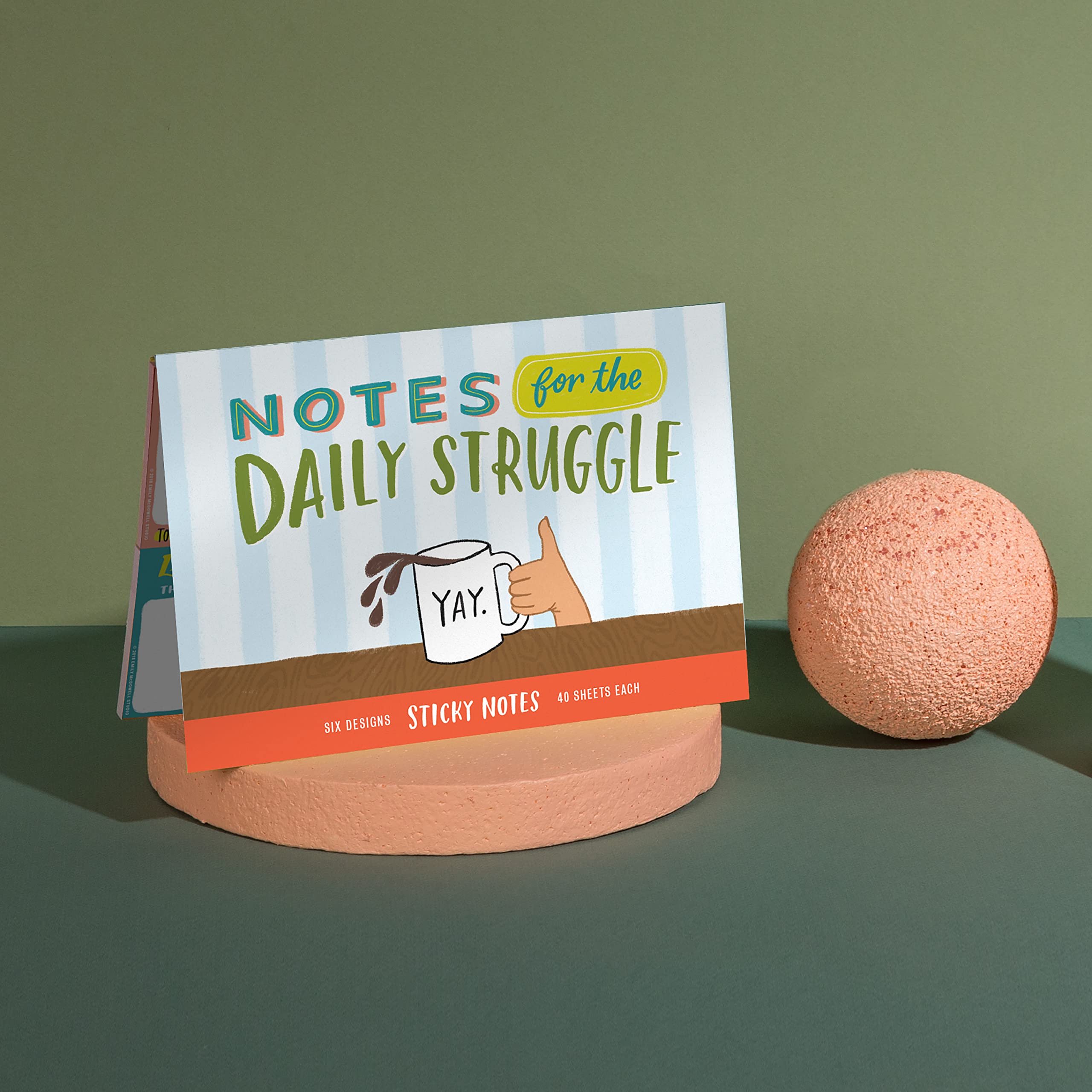 Em & Friends Daily Struggle Sticky Note Packet, 6 Sticky Note Pads Set, 2.75 x 2.75-Inches and 40-Sheets Each - Image 7