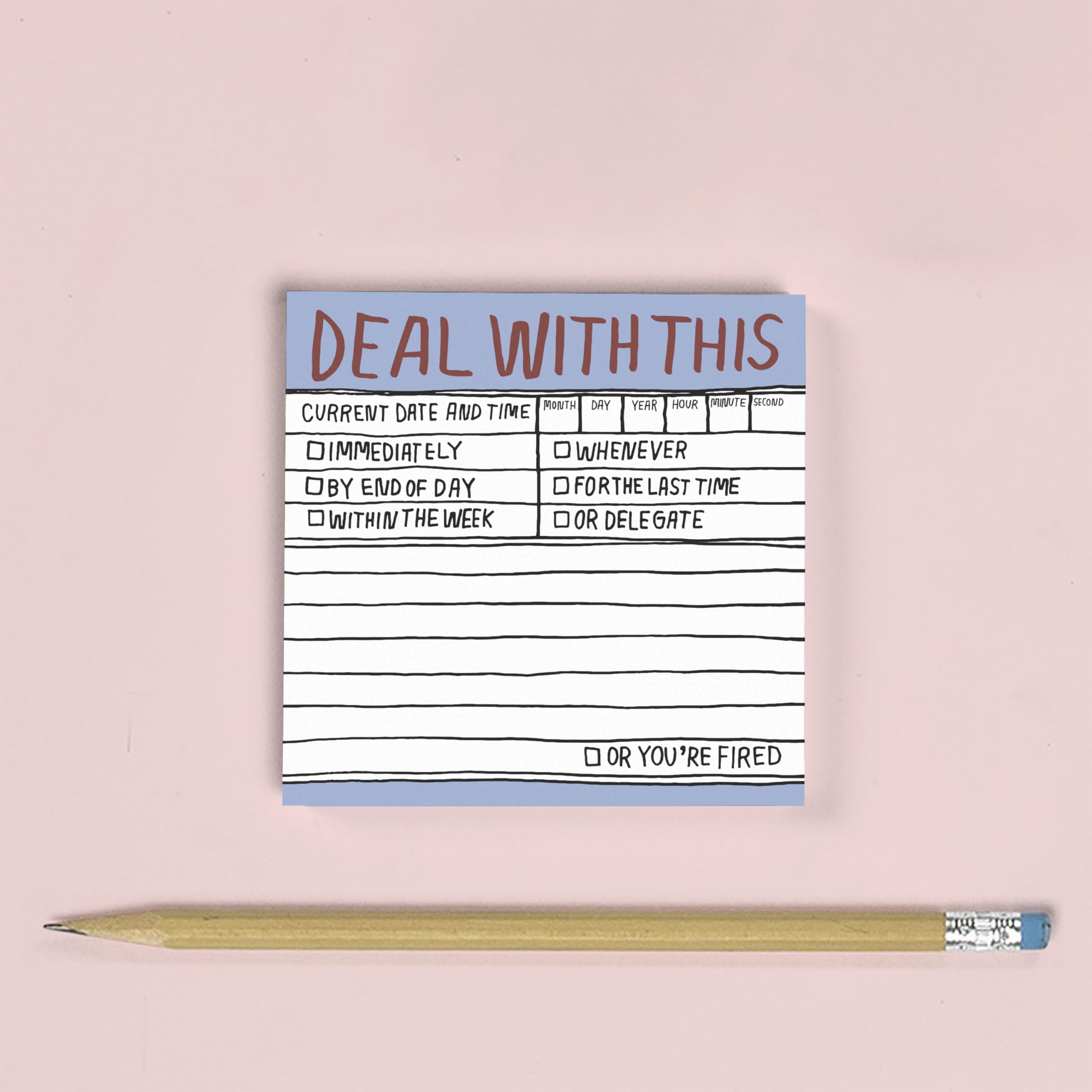Hand-Lettered Deal With This Sticky Notes - Image 4