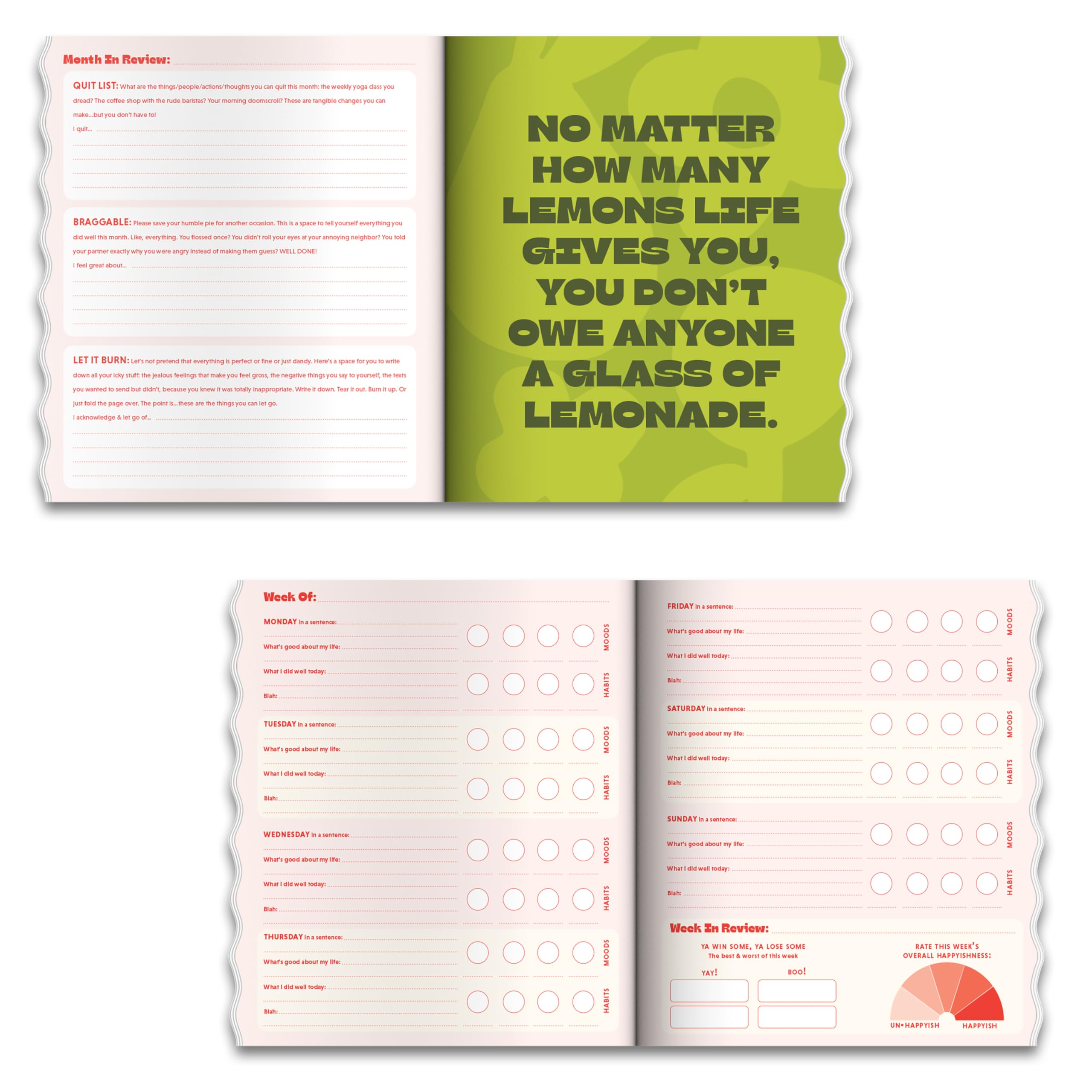 Happy-ish Guided Journal: To Document Who & How You Are Right Now, In Your Real Daily Life (No Pressure, No Perfectionism, And Practically No Rules) - Image 3