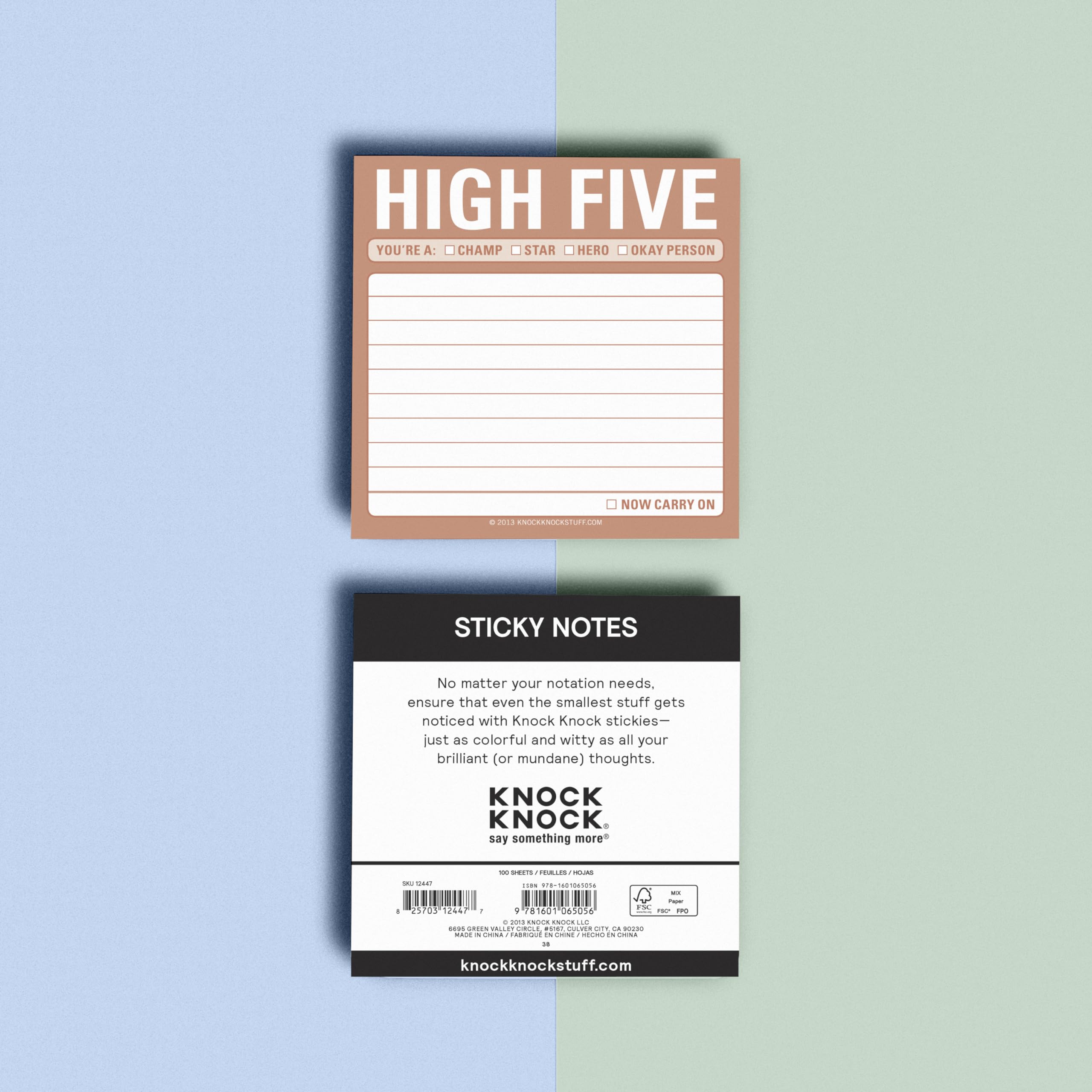 Knock Knock 12447 High Five Sticky Note Pad - Image 4