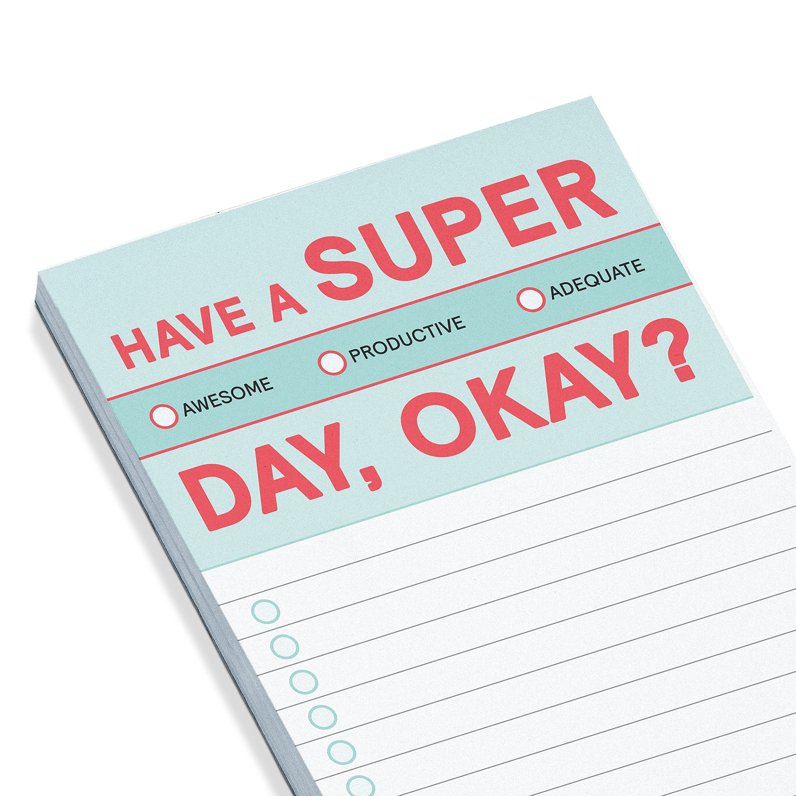 Knock Knock 6-Count Have A Super Day Make-a-List Pads - Daily Task Memo Planning Pad, 3.5 x 9-inches each - Image 4