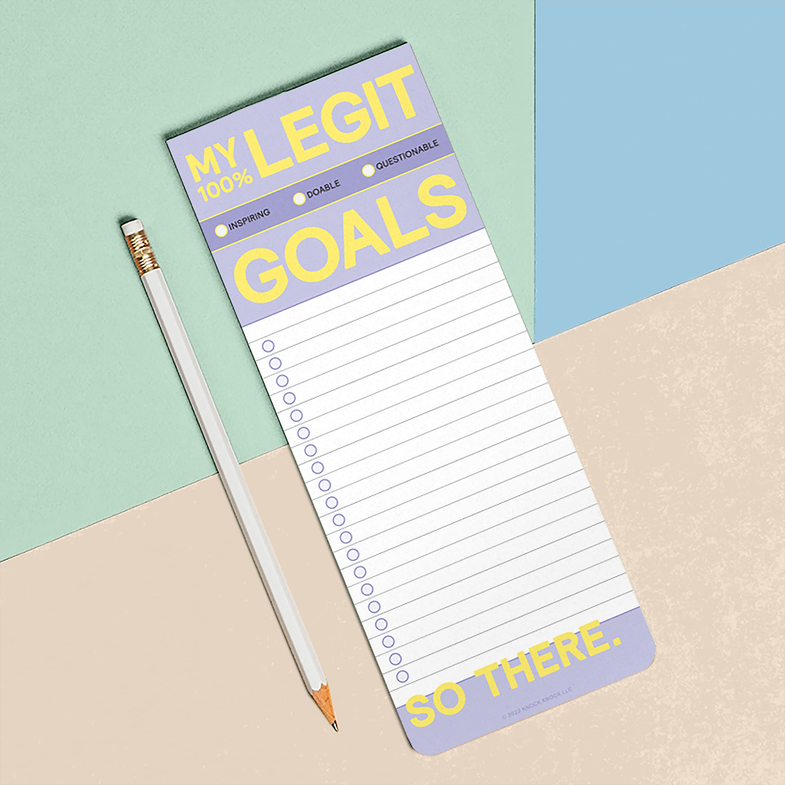 Knock Knock 6-Count My Legit Goals Make-a-List Pads - Daily Planner Pad & To Do Pads, 3.5 x 9-inches each - Image 5