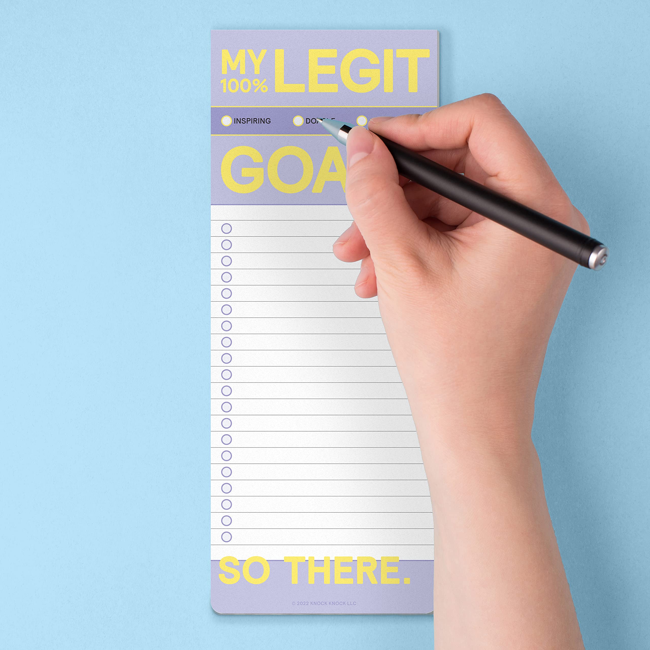 Knock Knock 6-Count My Legit Goals Make-a-List Pads - Daily Planner Pad & To Do Pads, 3.5 x 9-inches each - Image 6