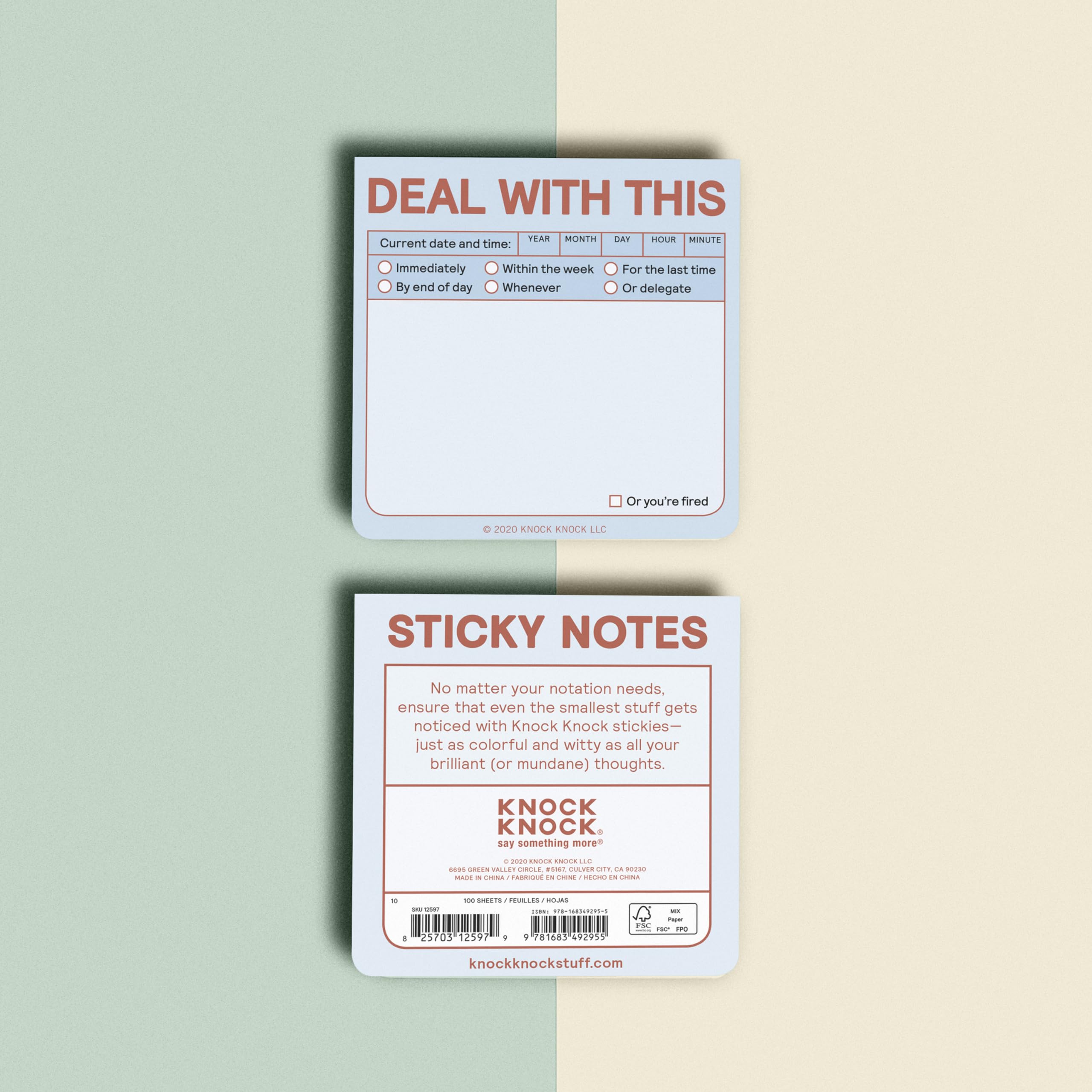 Knock Knock Deal with This Sticky Notes (Pastel Version, 3 x 3-inches Each) (Pack of 8) - Image 4