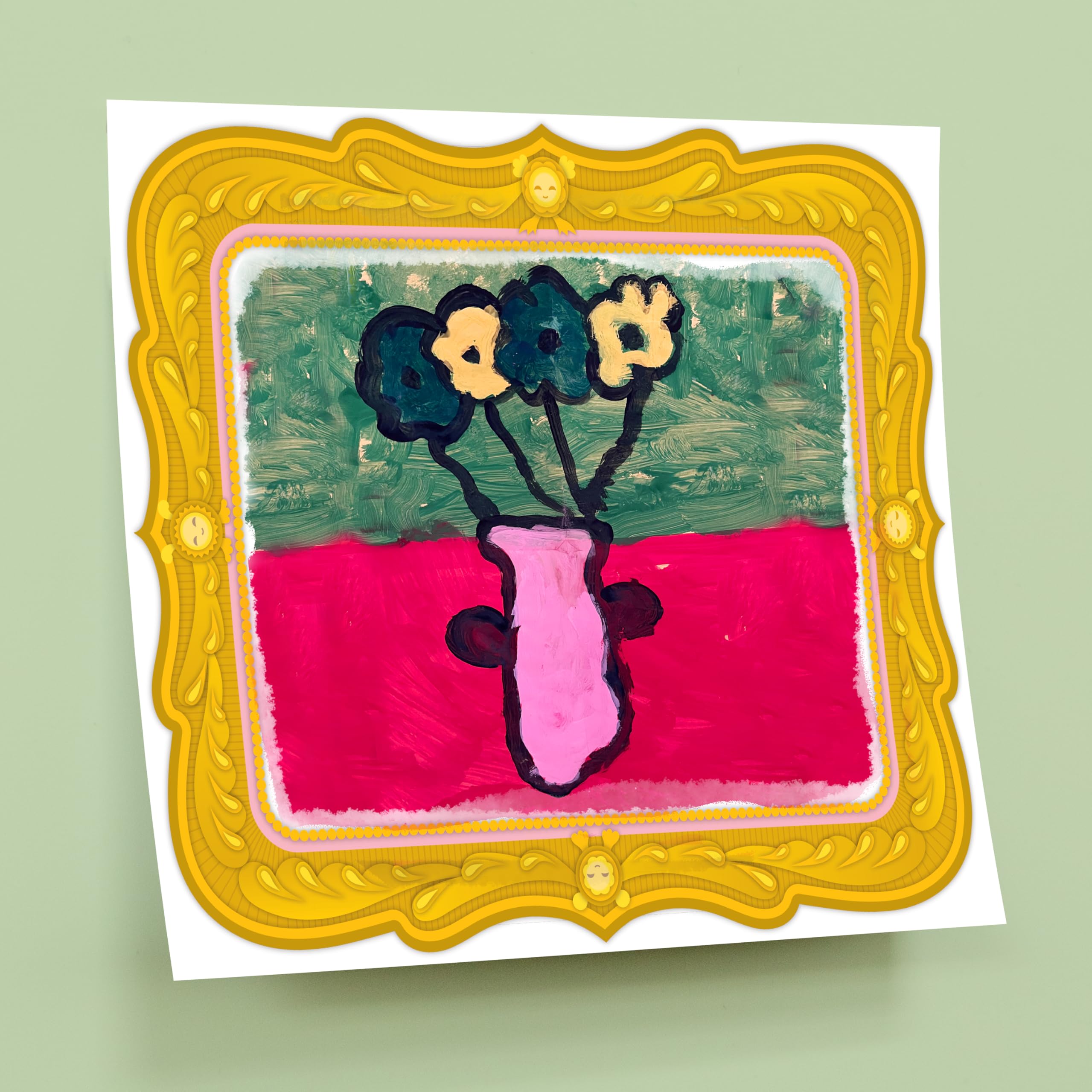 Knock Knock Kids Instant Masterpiece! Sticky Art Pad: Fancy-Framed Art Pad for Kids (40 Adhesive Sheets, 10 Each of 4 Styles), 10 x 8-Inches - Image 3