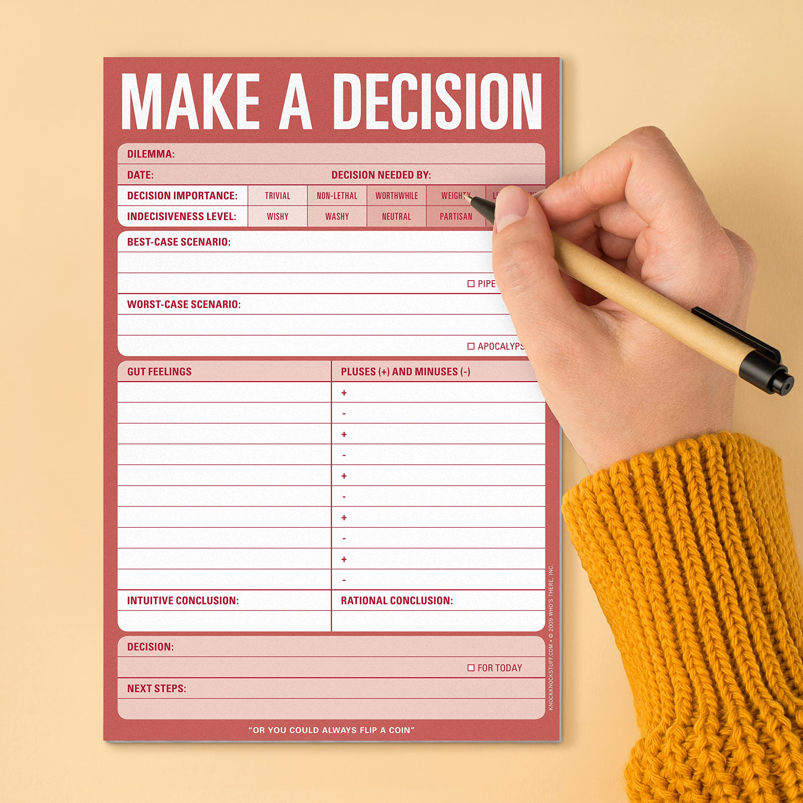 Knock Knock Make a Decision Pad - Image 5